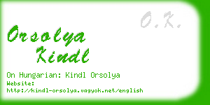 orsolya kindl business card